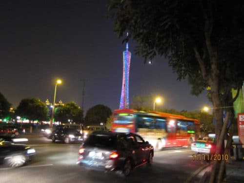 Guagzhou TV-Tower has integrated vertical axis-wind turbines in side the tower